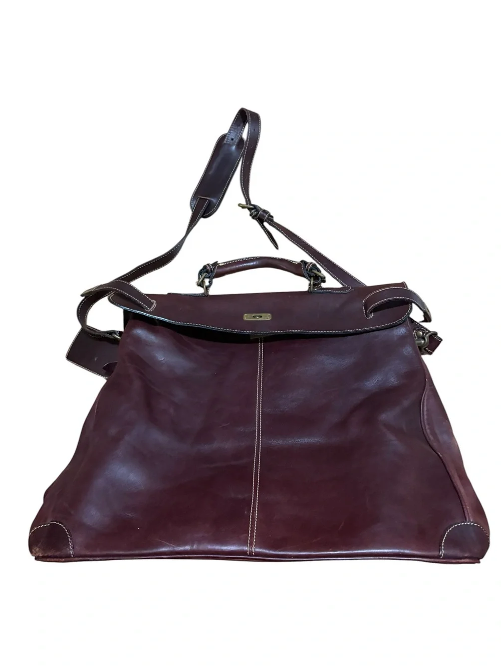 Vintage Holland Brothers Leather Polo Bag